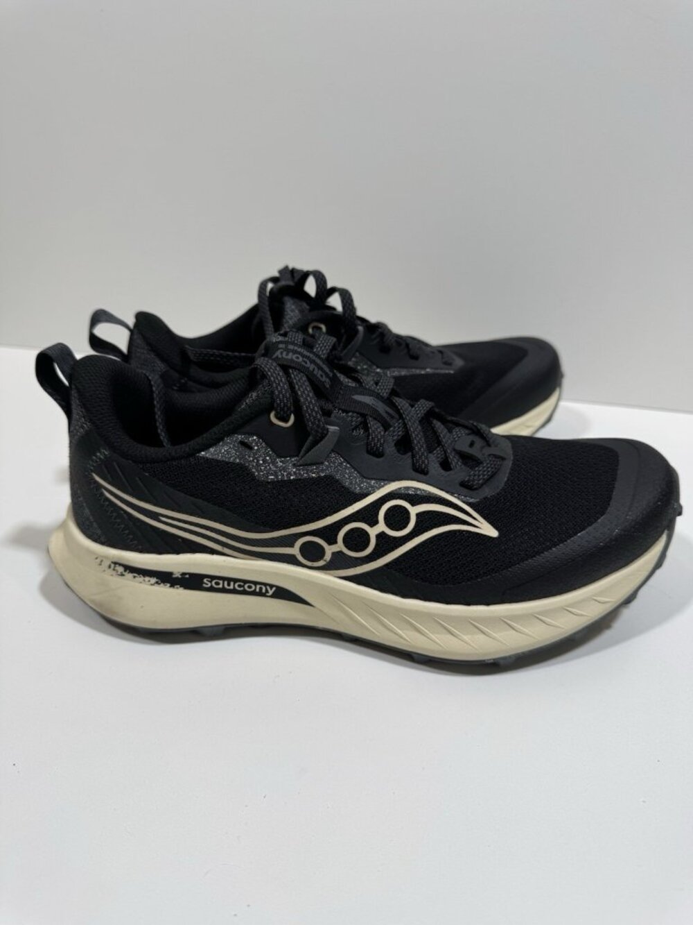 Saucony Peregrine 15 Trail Running Shoes Black Pearl Women's 9.5 41.5 S10990-100